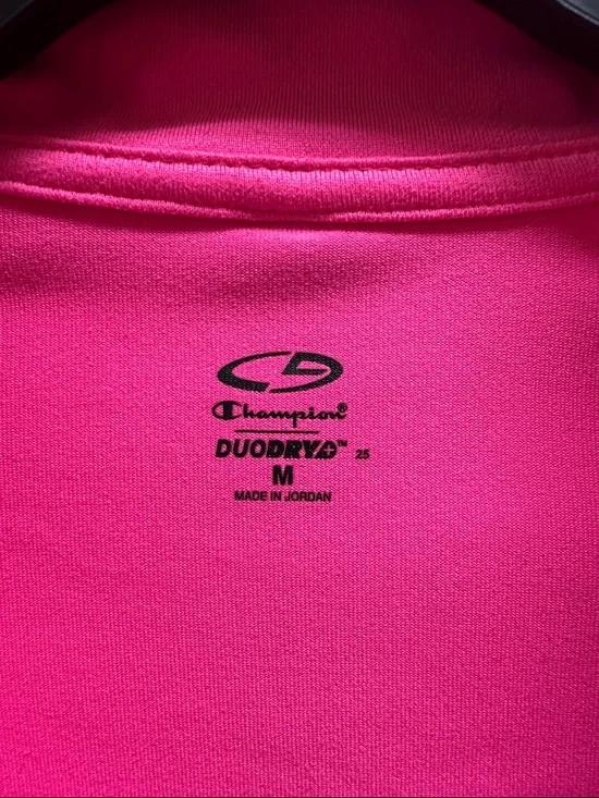 Champion Bright Pink Half-Zip Active Top medium - Picture 3 of 7